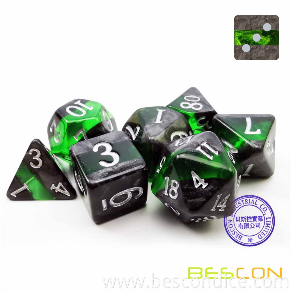 Mineral Rocks Gem Vines Polyhedral Dice 3